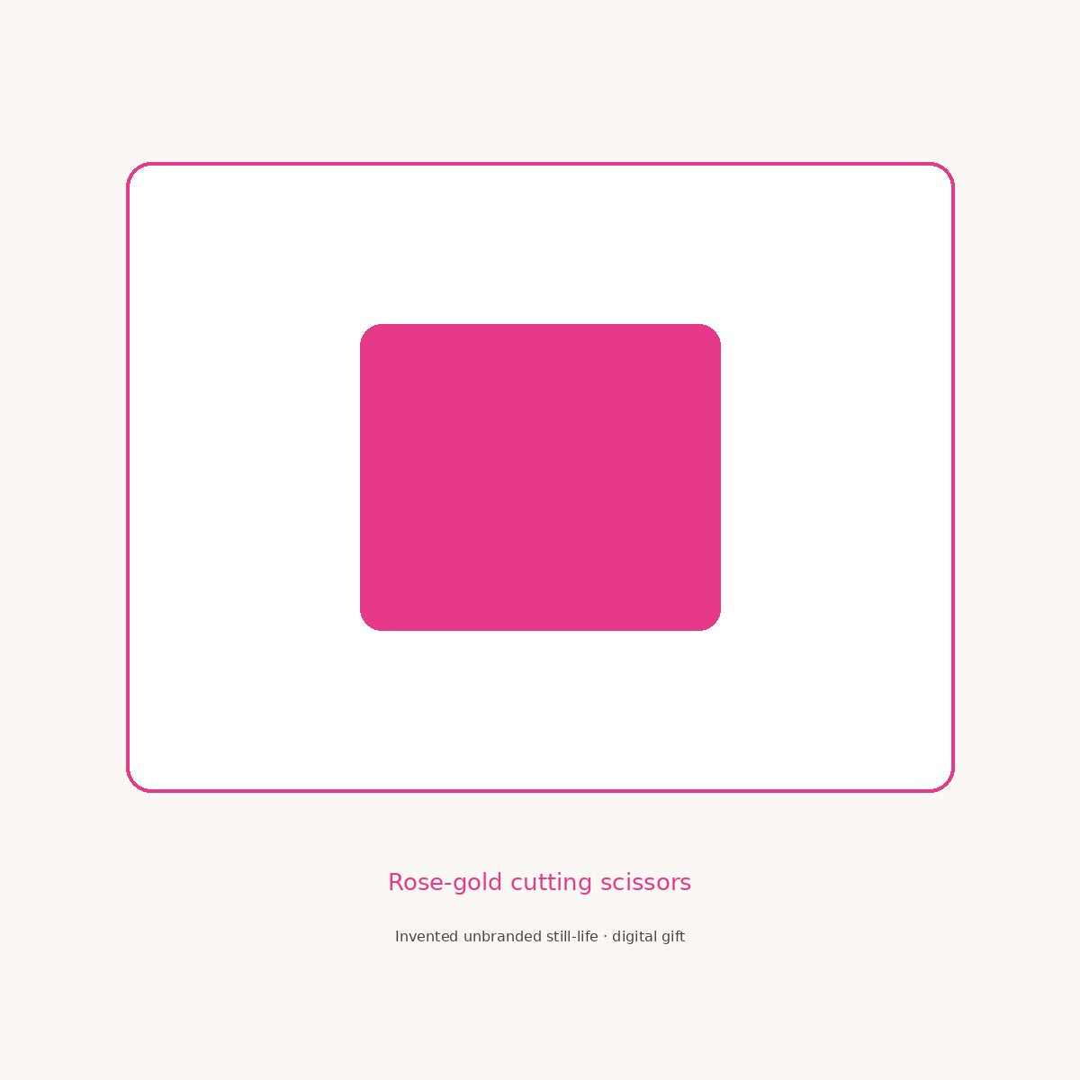 Unbranded rose-gold cutting scissors still-life