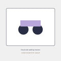 Unbranded cloud-sole walking trainers still-life (invented unbranded)