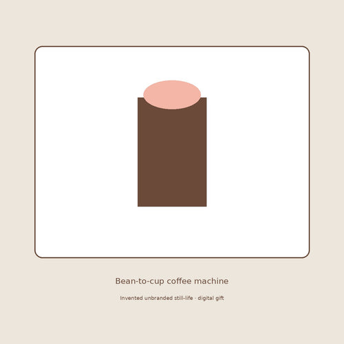 Unbranded bean-to-cup coffee machine still-life (invented unbranded)