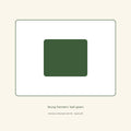 Unbranded dark-green satin gown still-life