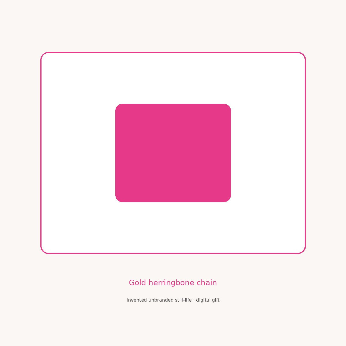 Unbranded gold herringbone necklace still-life