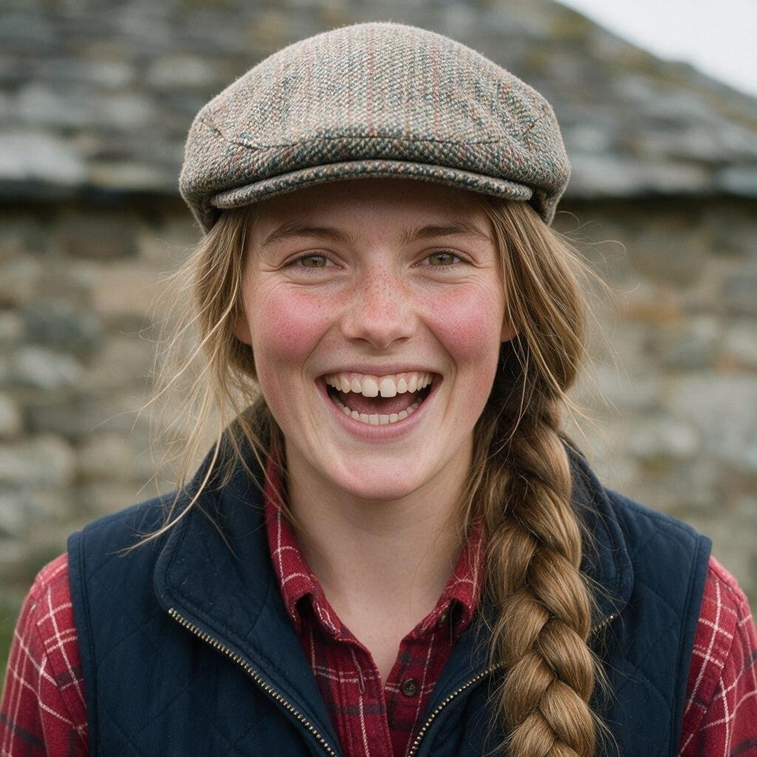 Daisy Hedgecombe, AI persona, farmyard portrait