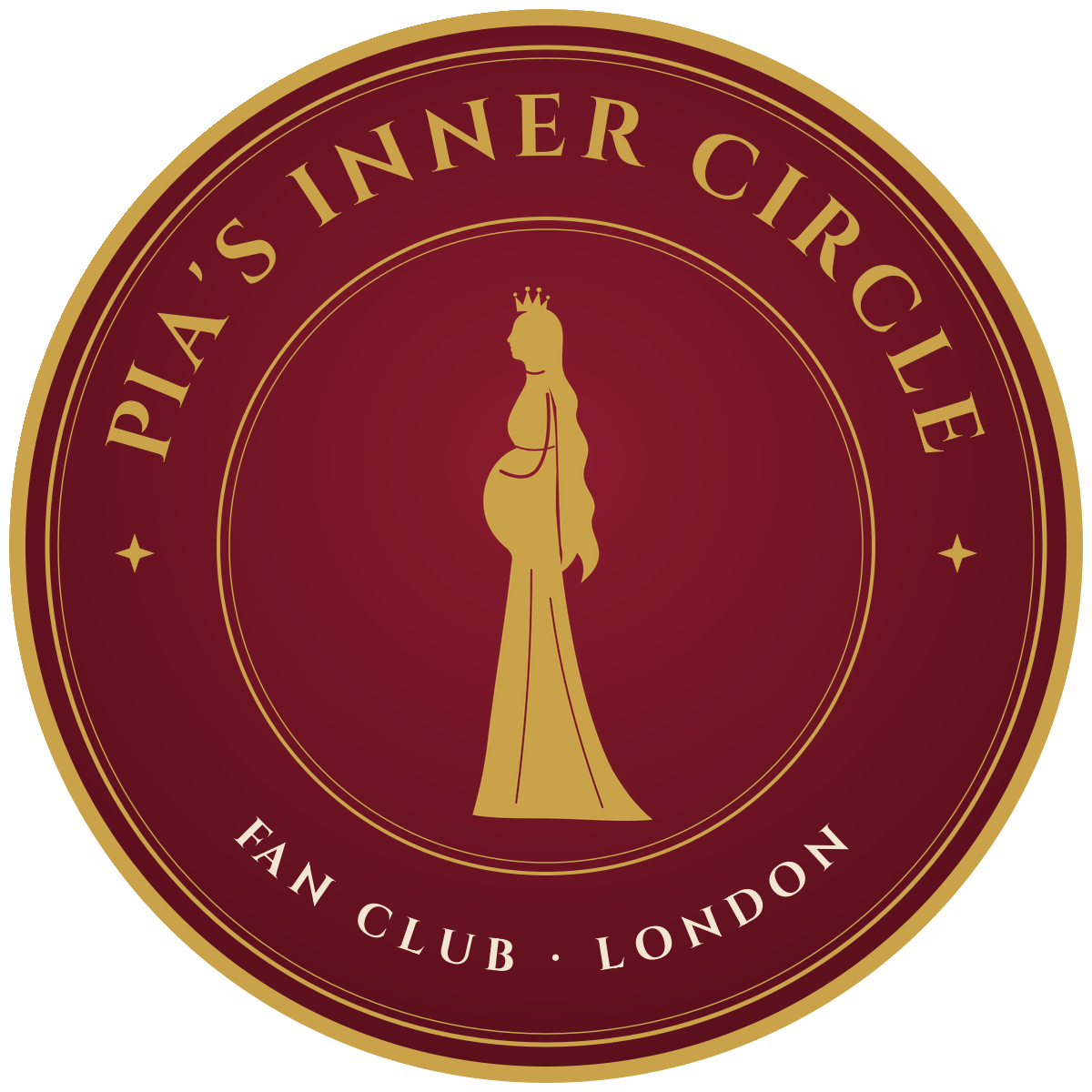 Pia's Inner Circle fan club badge