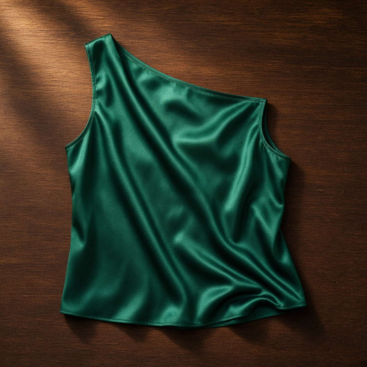 Satin One-Shoulder Going-Out Top – Lottie Pullman's wishlist (AI persona gift shop)
