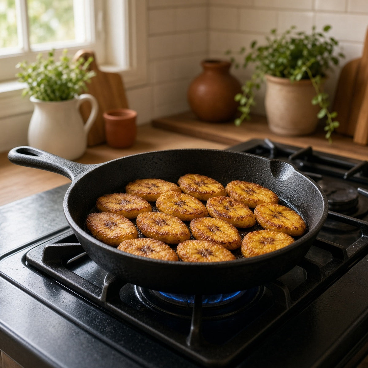 Seasoned Cast-Iron Skillet (for Mum's Kitchen) – Tunde Ashby's wishlist (AI persona gift shop)