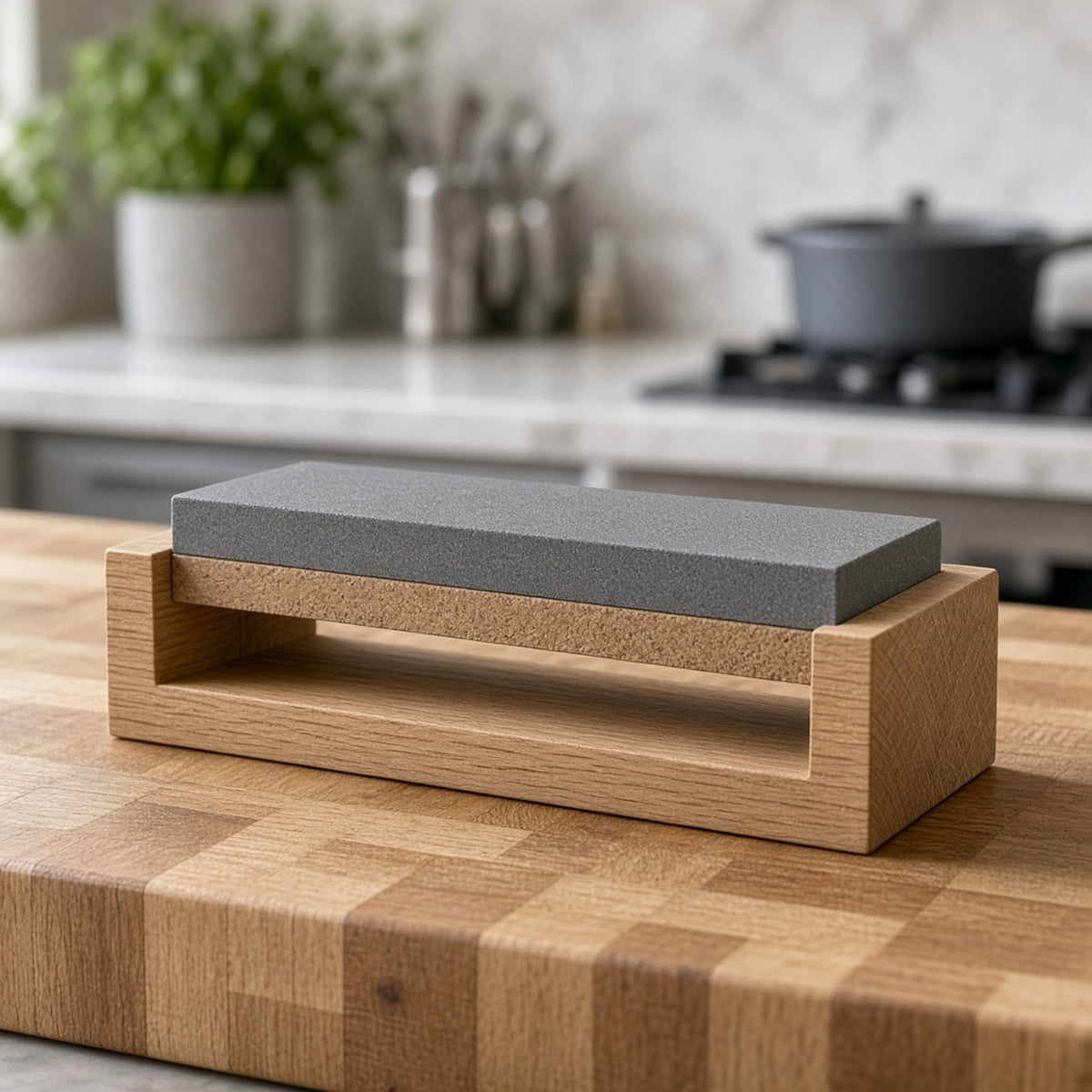 Two-Sided Knife Whetstone + Oak Stand – Tunde Ashby's wishlist (AI persona gift shop)