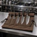 Waxed-Canvas Knife Roll + 5-Knife Set – Tunde Ashby's wishlist (AI persona gift shop)